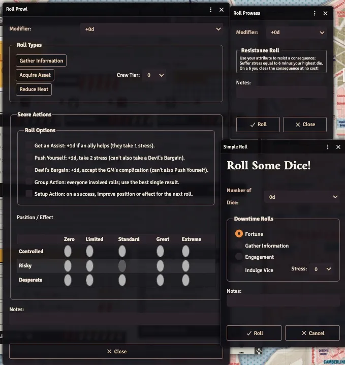 Dice roll result, example 1